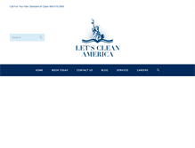 Tablet Screenshot of letscleanamerica.com